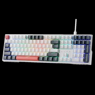 K668 RGB Mechanical Gaming Keyboard – 108 Keys, Red Switches, Hot-Swap Socket - Image 1 of 4