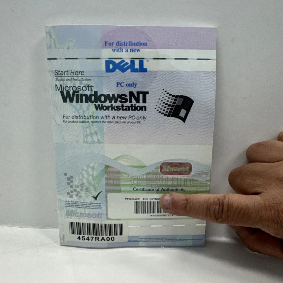 Dell Windows NT Workstation Operating System Version 4.0 -Factory sealed - Image 1 of 4