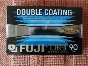 FUJI DR-II 90 minuti nastro audiocassetta doppio rivestimento NUOVO, sigillato - Foto 1 di 2
