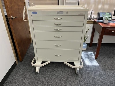 Carro AMPLIO Panel Táctil Electrónico Aluminio 30" 6 Cajones, Beige (usado) Foto 1 de 4