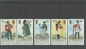 ALDERNEY-A23-27-REGIMENTS-MNH - Picture 1 of 1