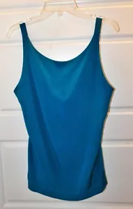 Chanel Teal Green Silk Cami Shell France sz 40 - Picture 1 of 3