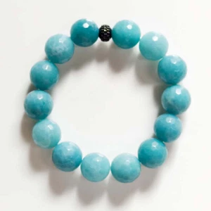 New Chicos Stone Bead Elastic Bracelet Gift Fashion Women Party Holiday Jewelry - Picture 1 of 4