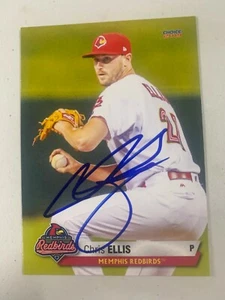 Chris Ellis 2019 Signed Memphis Redbirds Team Card - Picture 1 of 1
