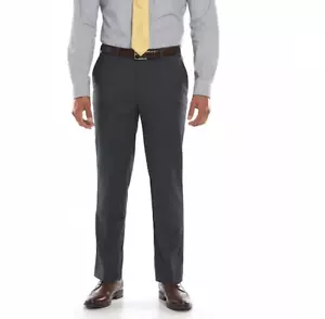 Pantaloni tuta piatta uomo Lazetti slim fit grigi taglia: 30x32 prezzo al dettaglio $80 () - Foto 1 di 2