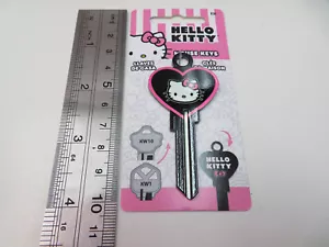 Hello Kitty Heart Kwikset KW1 House Key Blank / SR 12 Sanrio Licensed - Picture 1 of 3