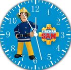 Horloge murale pompier Sam E185 option personnalisée avec ajout de nom