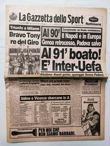 Gazzetta Dello Sport 5 Junio 1995 Udinese Vicenza En Serie A Tony Rominger Unido - Imagen 1 de 1