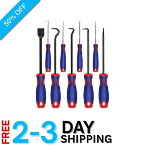 9-Piece Pick & Hook Set - Corrosion-Resistant Tools for Automotive Maintenance - Picture 1 of 10