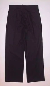 JONES NEW YORK SPORT BLACK PANTS TROUSERS SLACKS BUTTON UP FLY WOOL POLY BLEND 8 - Picture 1 of 6