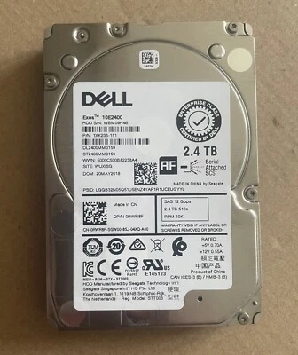 Dell Seagate Exos 10E2400 2.4TB SAS HDD (ST2400MM0159 / 0RWR8F) - Image 1 of 4