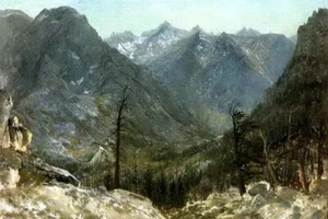 "Bierstadt Albert The Sierra Nevadas"Canvas Wall Art Picture Print - Picture 1 of 1
