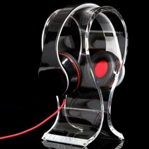 Acrylic Headphone Headset Earphone Stand Holder Hanger C5 T0Y5 K5 He Lot X3A1 - Afbeelding 1 van 11