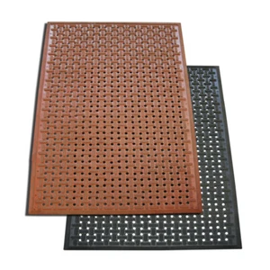 Rubber-Cal "Küchenmatte" Anti-Rutsch Fettdichte Kochmatten - 3/8 Zoll x 3 Fuß x 5 Fuß - Bild 1 von 8