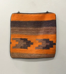 Funda de almohada Kilim alfombra bordada a mano alfombra fragmento funda almohada - Imagen 1 de 2