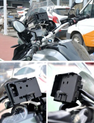 Soporte de soporte cargador USB para teléfono móvil para motocicleta para BMW S1000XR R1200RS Foto 1 de 4