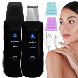 Peeling Gesicht Ultraschall Gerät Gesichtspeeling Gesichtsreinigung 3in1 Massage - Bild 1 von 12