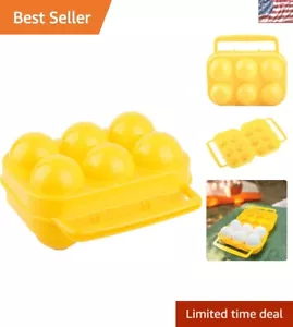 Portauova in plastica infrangibile per 6 uova - Perfetto per avventure all'aperto - Foto 1 di 8