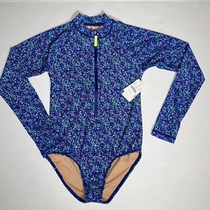 Girls Crew cuts One Piece SPF Swim Suit Sz 12 - Picture 1 of 5