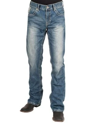 Stetson Western Denim Jeans Mens 1014 Fit Light 11-004-1014-4016 BU - Image 1 of 3