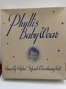 Vintage Phyllis Baby Wear Smartly Styled Infants Christening Set Style 721 Boys - Picture 1 of 10