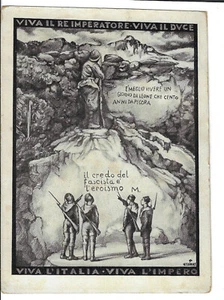 1939 Italian Milanese War Casualties Meeting at the Battlefields Postcard - Picture 1 of 2