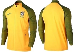 Nike Brasil CBF Elite Pro Woven STRETCH Soccer Jacket 802447 XL Mens - Picture 1 of 2