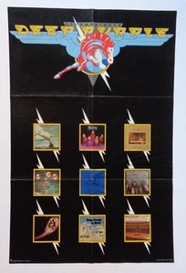Poster Stormbringer DEEP PURPLE originale 1974 RARO 23"x35" / piegato / bello - Foto 1 di 6