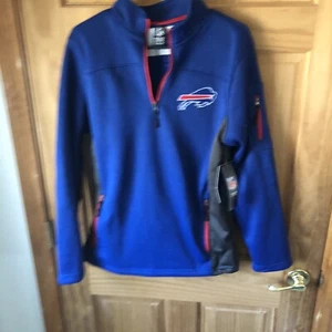NFL team apparel 1/4 zip jacket bills - Picture 1 of 12