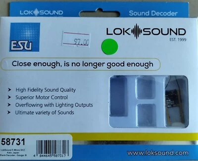 ESU LOKSOUND 5 Micro P/N 58731 - Image 1 of 2