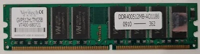 1 x Veritech 512MB GVP512HLTMG5B VT400-680721 Memory RAM - Image 1 of 2