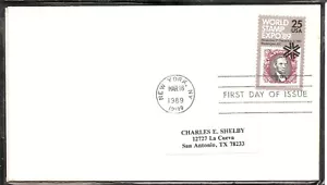 US SC # 2410 World Stamp Expo FDC. No Cachet - Picture 1 of 1