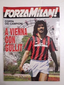 Forza Milan n.5 anno 1990 A Vienna con Gullit / Rossoneri Diavolo Campioni - Picture 1 of 1