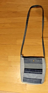Bolso de mano para mujer, hecho a mano, forrado de jean/denum - Imagen 1 de 4