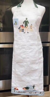 Williams Sonoma ELF Christmas Apron Cotton Pockets Adjustable Neck Holiday NWT - Image 1 of 4