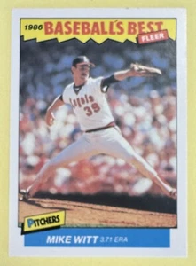 1986 Fleer Baseball's Best #43 Mike Witt - California Angels - Picture 1 of 2