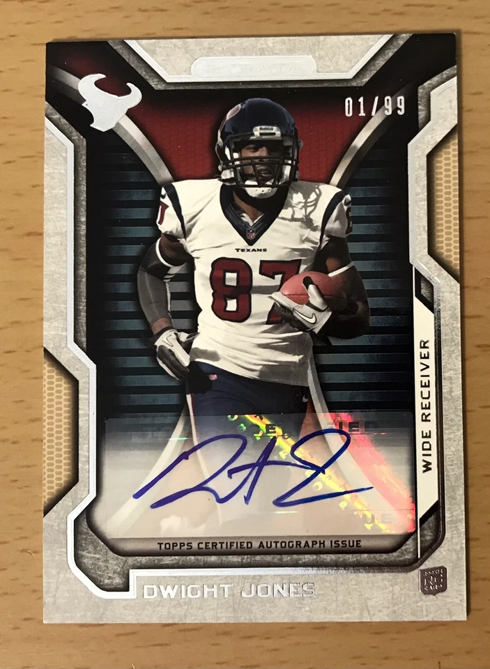 2012 TOPPS STRATA FOOTBALL CERTIFIED AUTOGRAPH #01/99 DWIGHT JONES RC TAR HEELS - Image 1 of 1