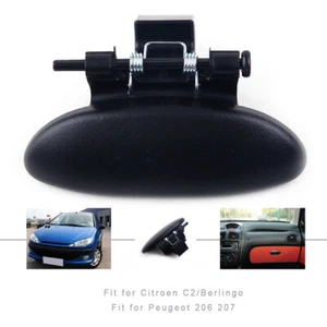 For Citroen C2 Peugeot 206 207 BERLINGO Glove Box Lid Cover Handle Black - Picture 1 of 6