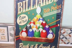 Billiards metal wall hanging/ sign - Picture 1 of 5