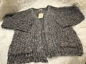 Universal Thread Womens XS Open Front Layering Cardigan Pockets Grey Sweater NWT - Picture 1 of 5