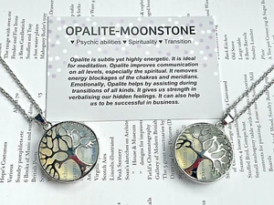 Opalite tree of life Pendant Necklace Chakra Reiki Healing + card + gift bag - Picture 1 of 7