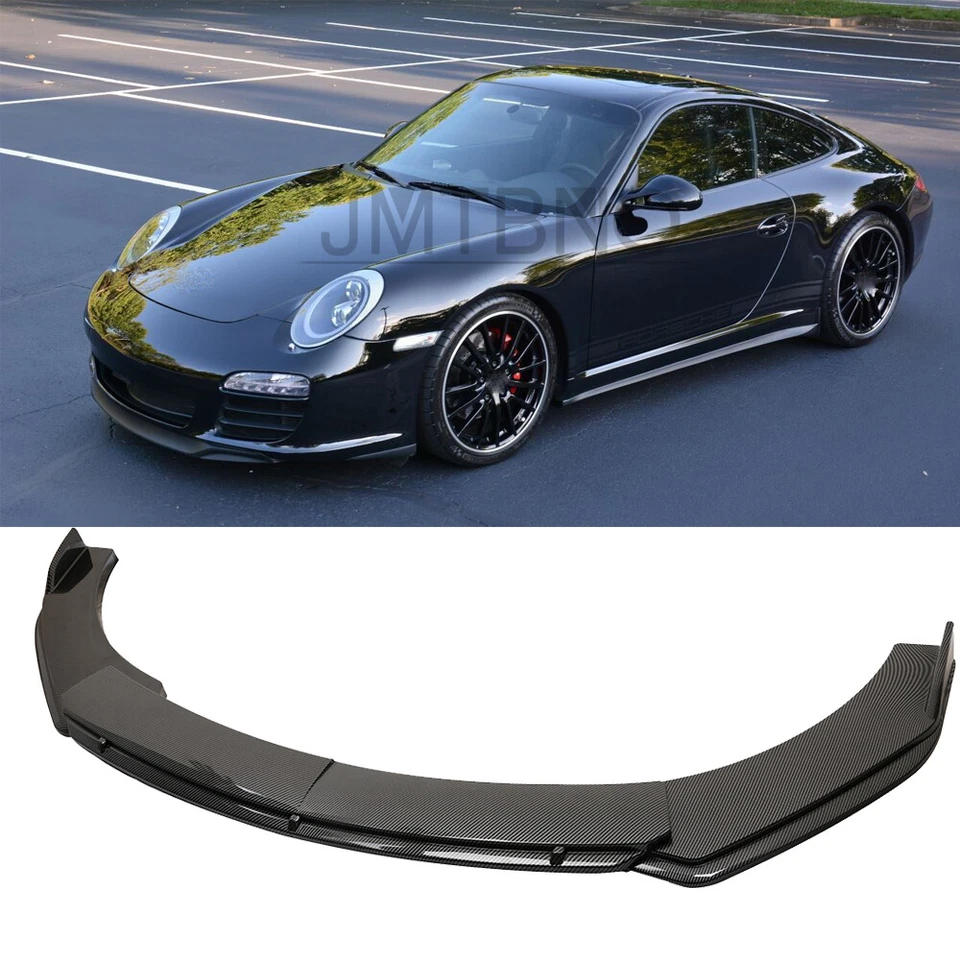 For Porsche 911 996 /Carrera GT Front Bumper Lip Splitter Spoiler Carbon Fiber - Image 1 of 4