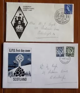 QEII - 1967 Definitive & 1968 International Guide Camp FDCs - VGC - Picture 1 of 1