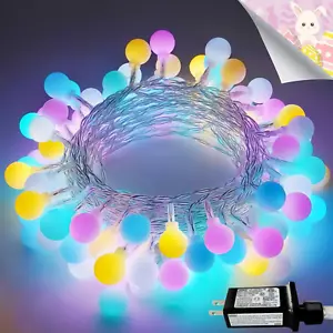 Easter String Lights 33Ft 100LED Pastel Lights with Timer, 8 Modes, Waterproof - Picture 1 of 12