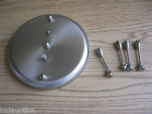 BESA 3-Light Linear Canopy 12V Quick-Connect Elements Satin Nickel T23BQ-12v-SN - Picture 1 of 2