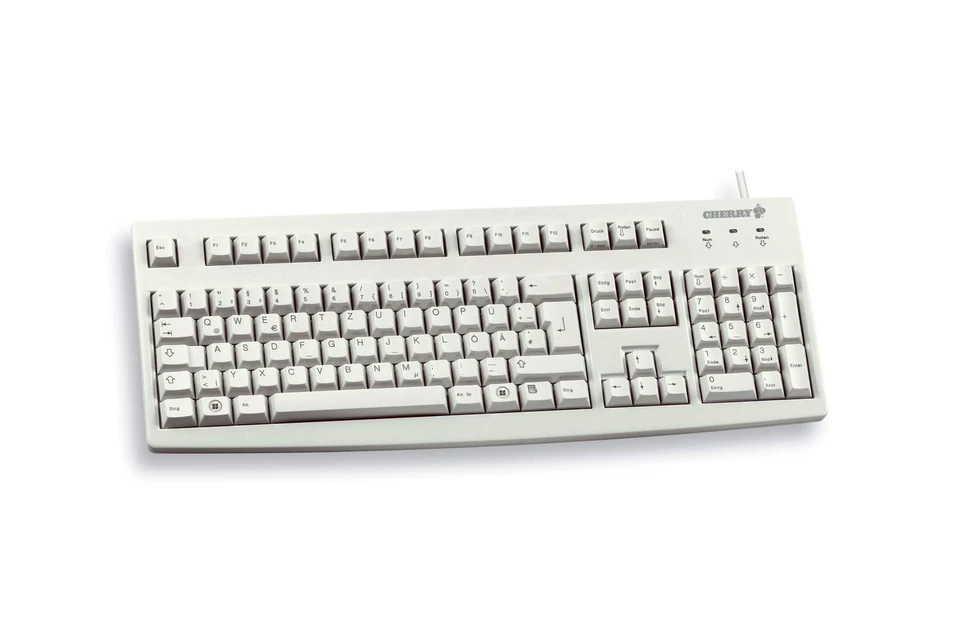 CHERRY LUNDE-0 Standard Corded USB Keyboard - Light Grey German layout - QWERTZ  - Image 1 of 1