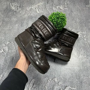 Moon Boot Marrón Original Nieve Invierno Cálidas Botas Altas Nylon Talla US 7/ EUR 39 - Imagen 1 de 20