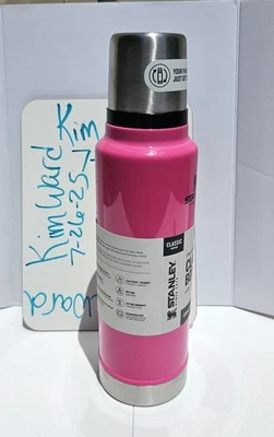Stanley The Legendary Classic Bottle Thermos Cup Hot Pink Neon 1.5 qt 1.4L NEW! - Image 1 of 4