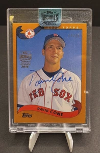 2018 Topps Archives Signature Series David Cone Red Sox Auto Gold #14 JSCA122 - Picture 1 of 2