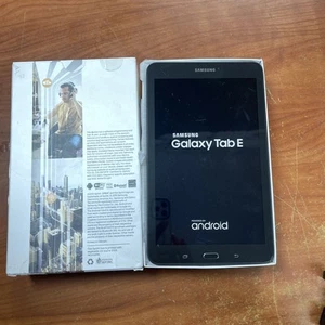 Samsung Galaxy Tab E 8" SM-T377P 16GB Black Sprint Tablet - Good CONDITION - Picture 1 of 12